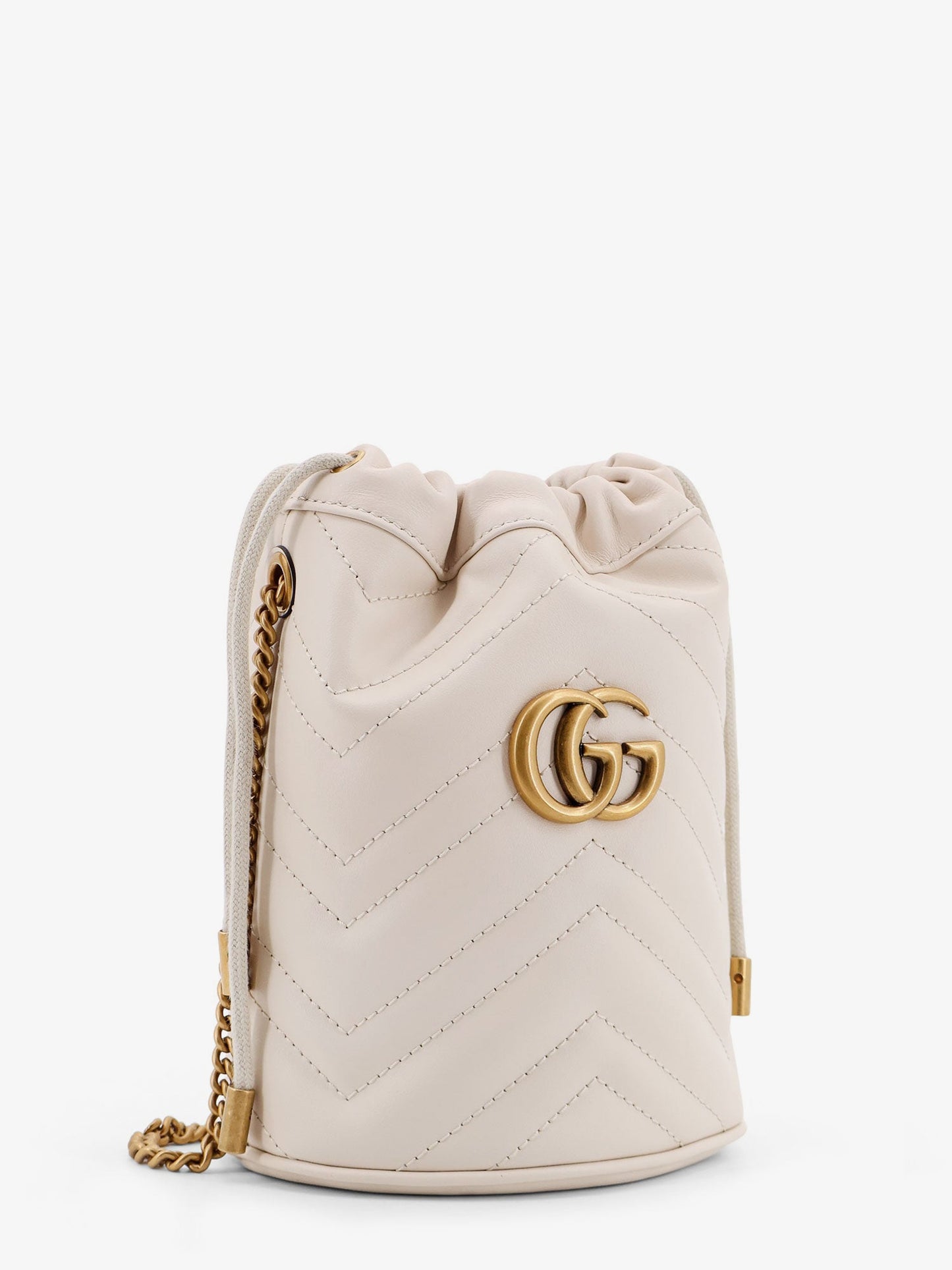 Gucci Gg Marmont Small Matelassé Leather Bucket Bag