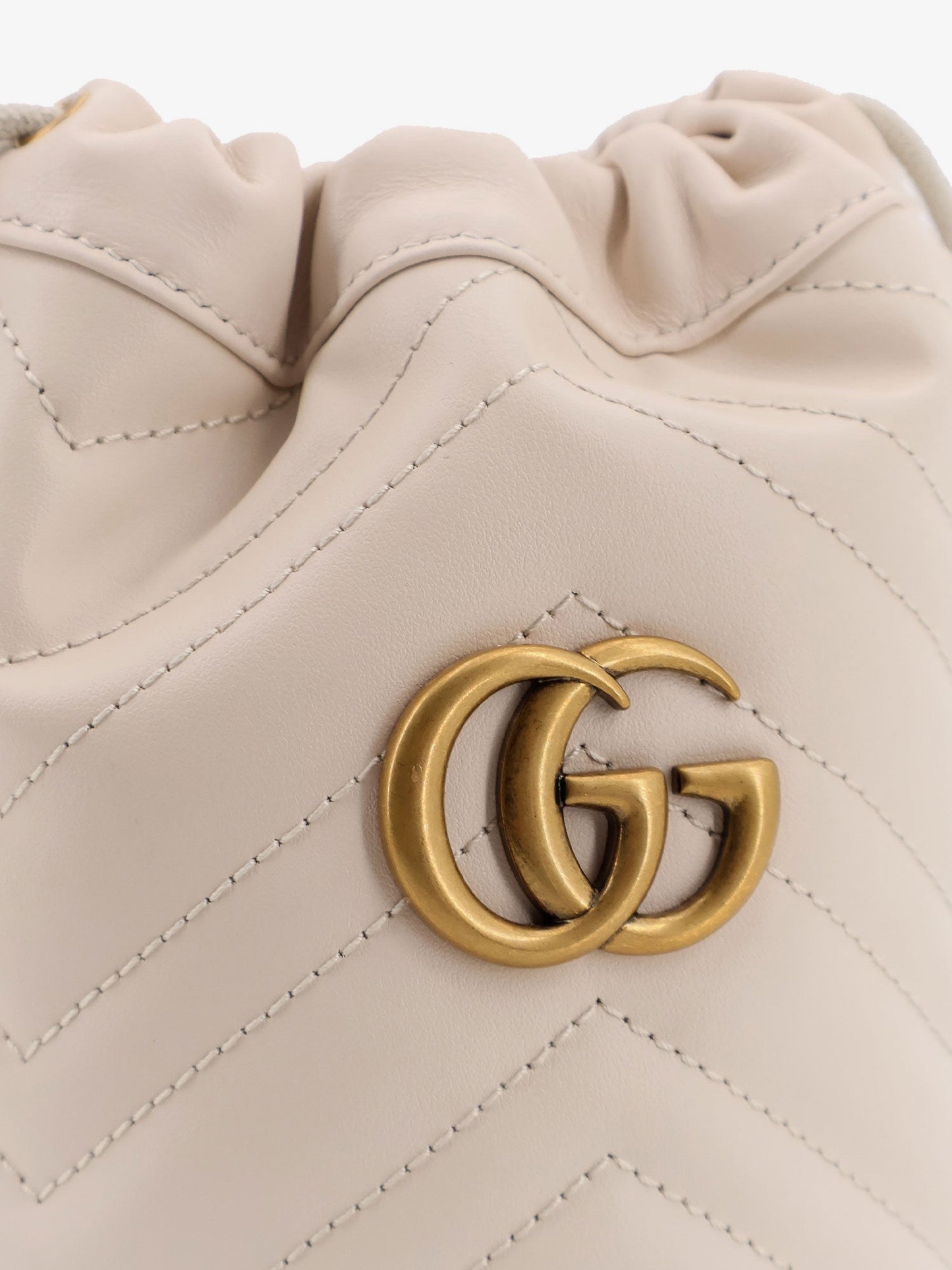 Gucci Gg Marmont Small Matelassé Leather Bucket Bag
