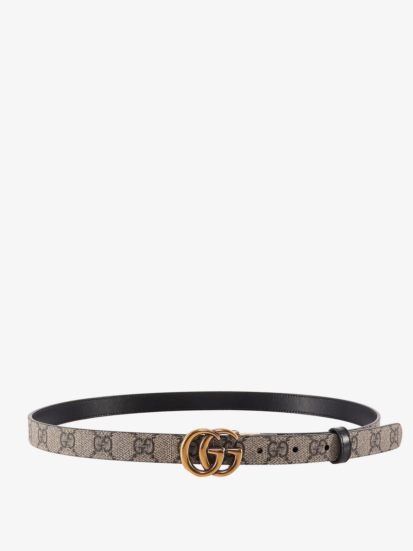 Gucci Reversible Supreme Gg Fabric And Leather Belt