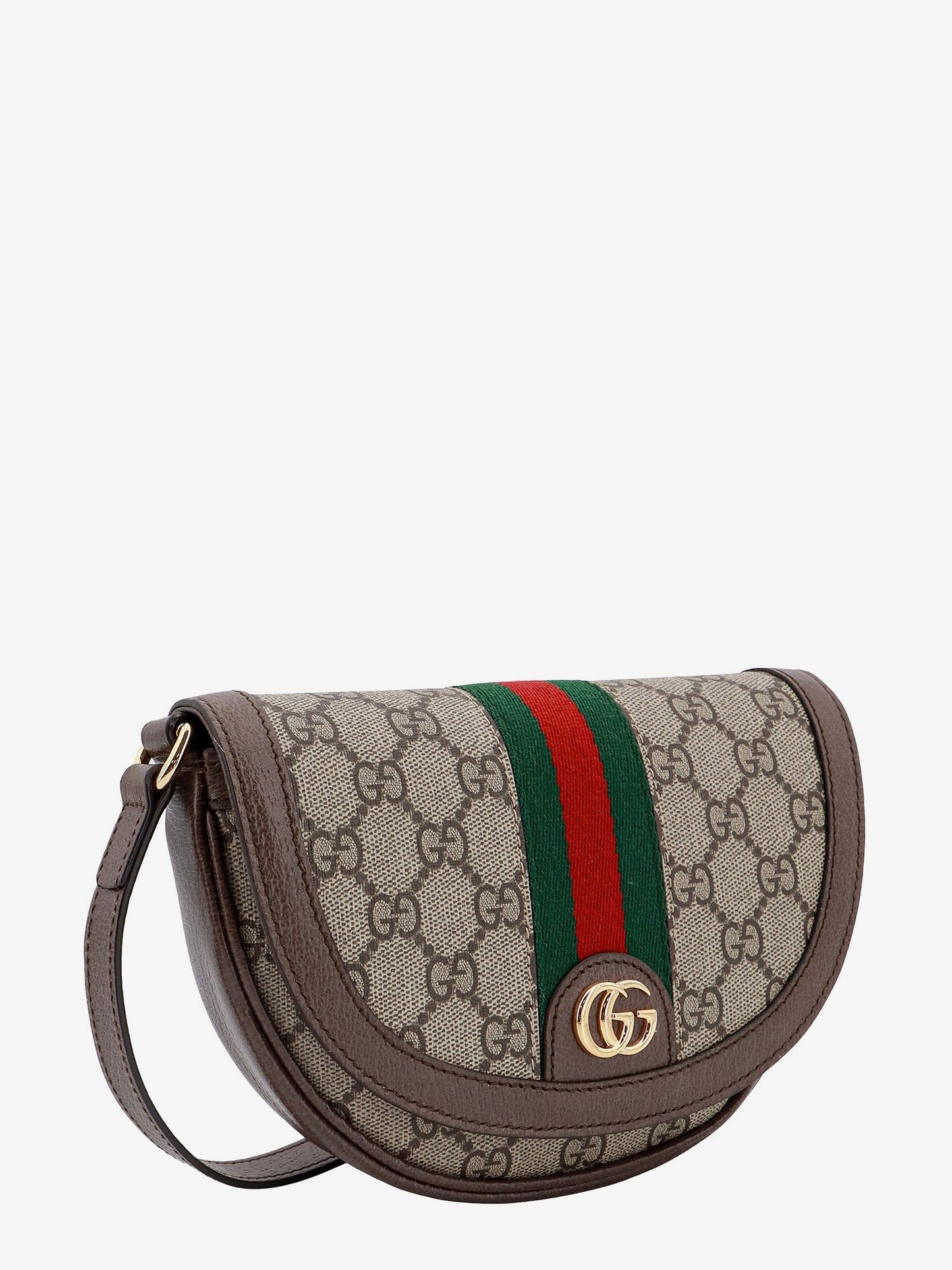 Gucci Ophidia Small Supreme Gg Fabric And Leather Shoulder Bag