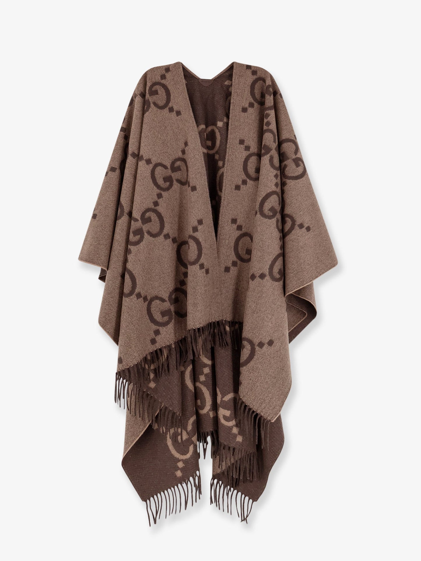 Gucci Reversible Jumbo Gg Cashmere Cape