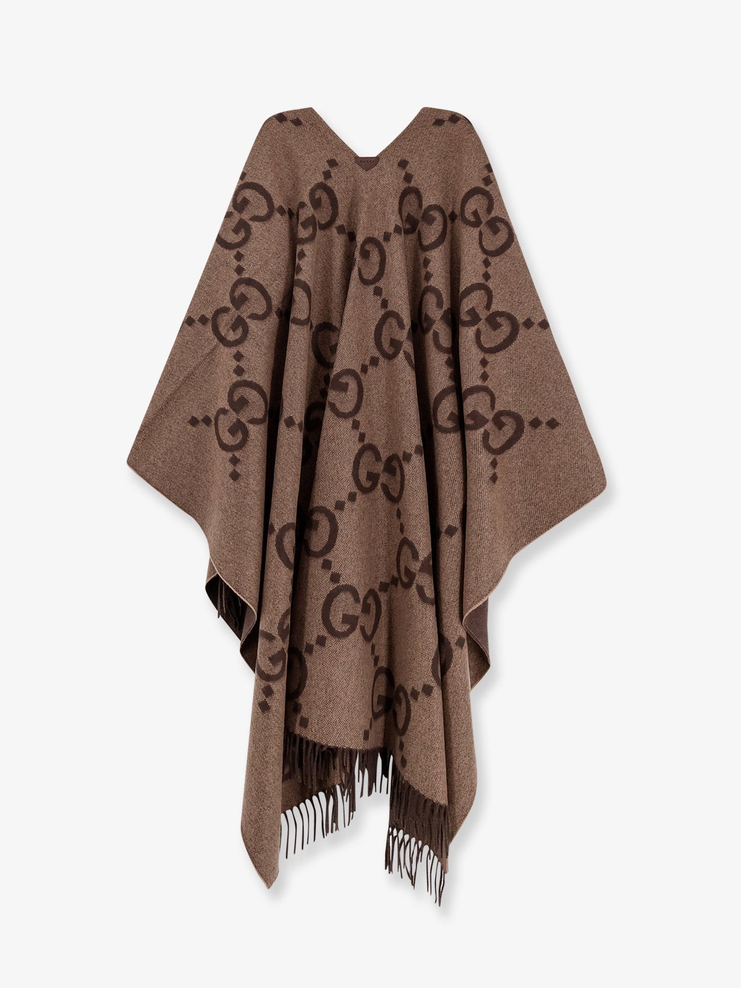 Gucci Reversible Jumbo Gg Cashmere Cape