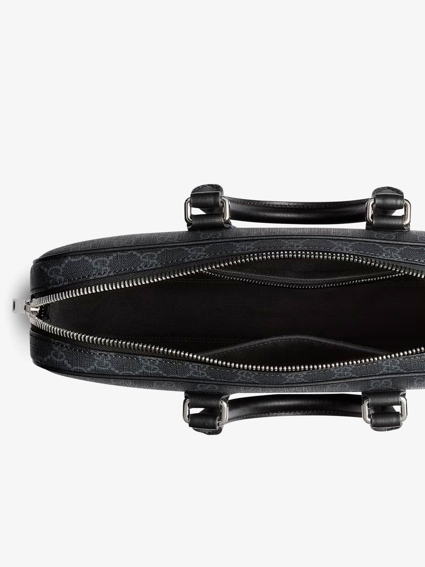 Gucci Gg Supreme Fabric And Leather Briefcase
