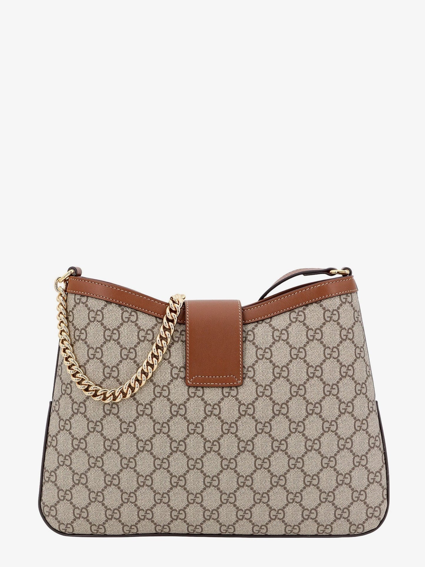 Gucci Padlock Supreme Gg Fabric And Leather Shoulder Bag