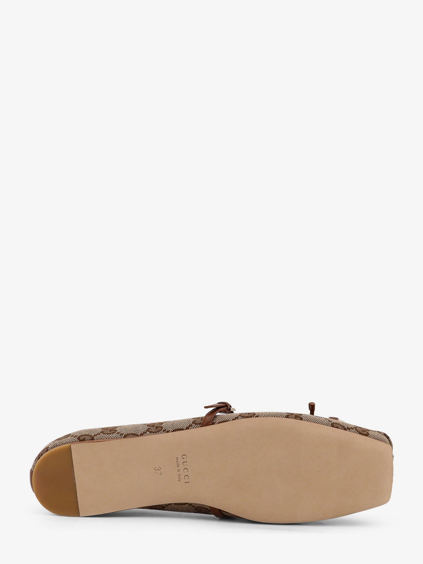 Gucci Gg Fabric Ballerinas With Iconic Horsebit