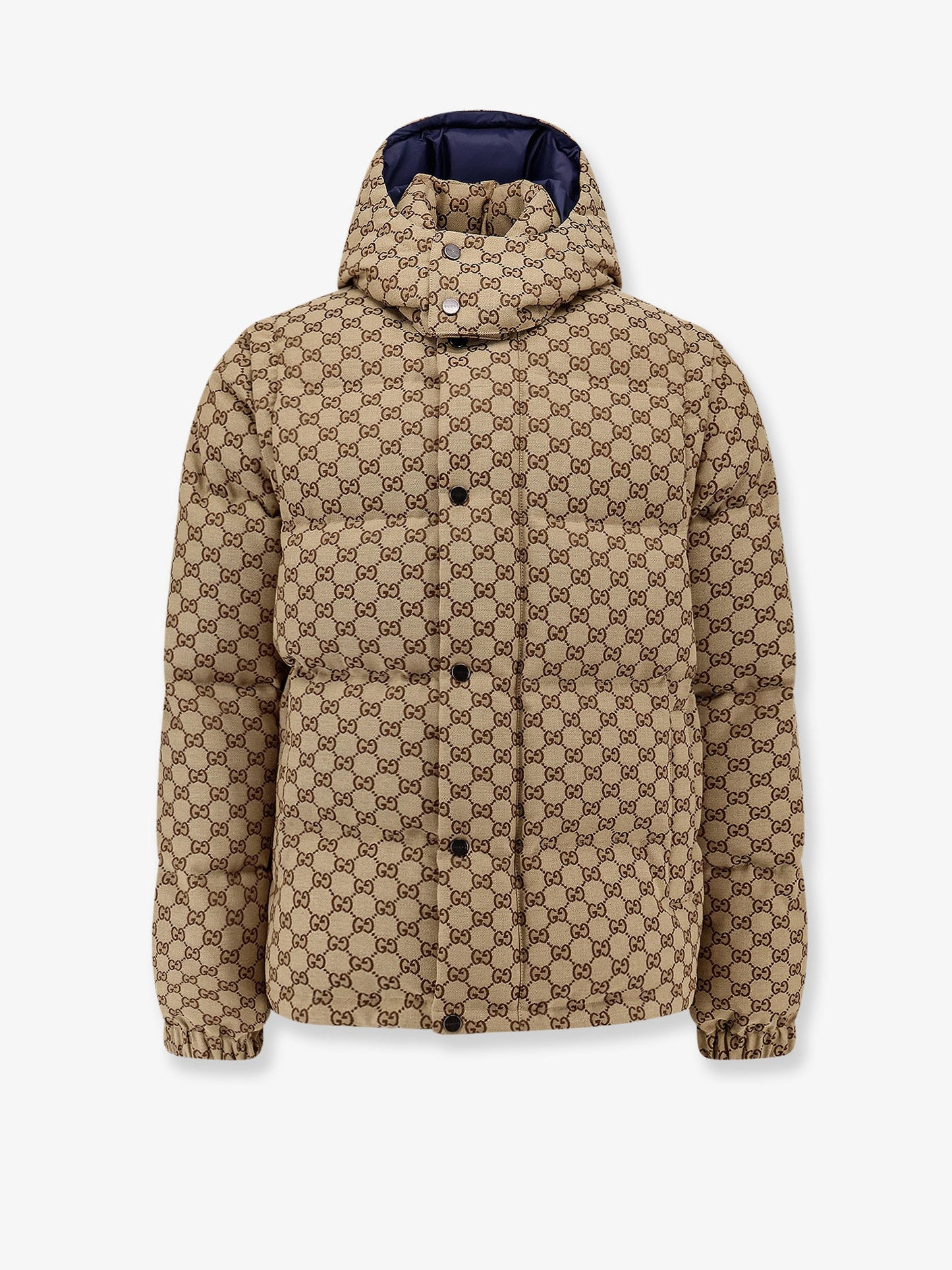 Gucci Down Jacket With Gg Motif
