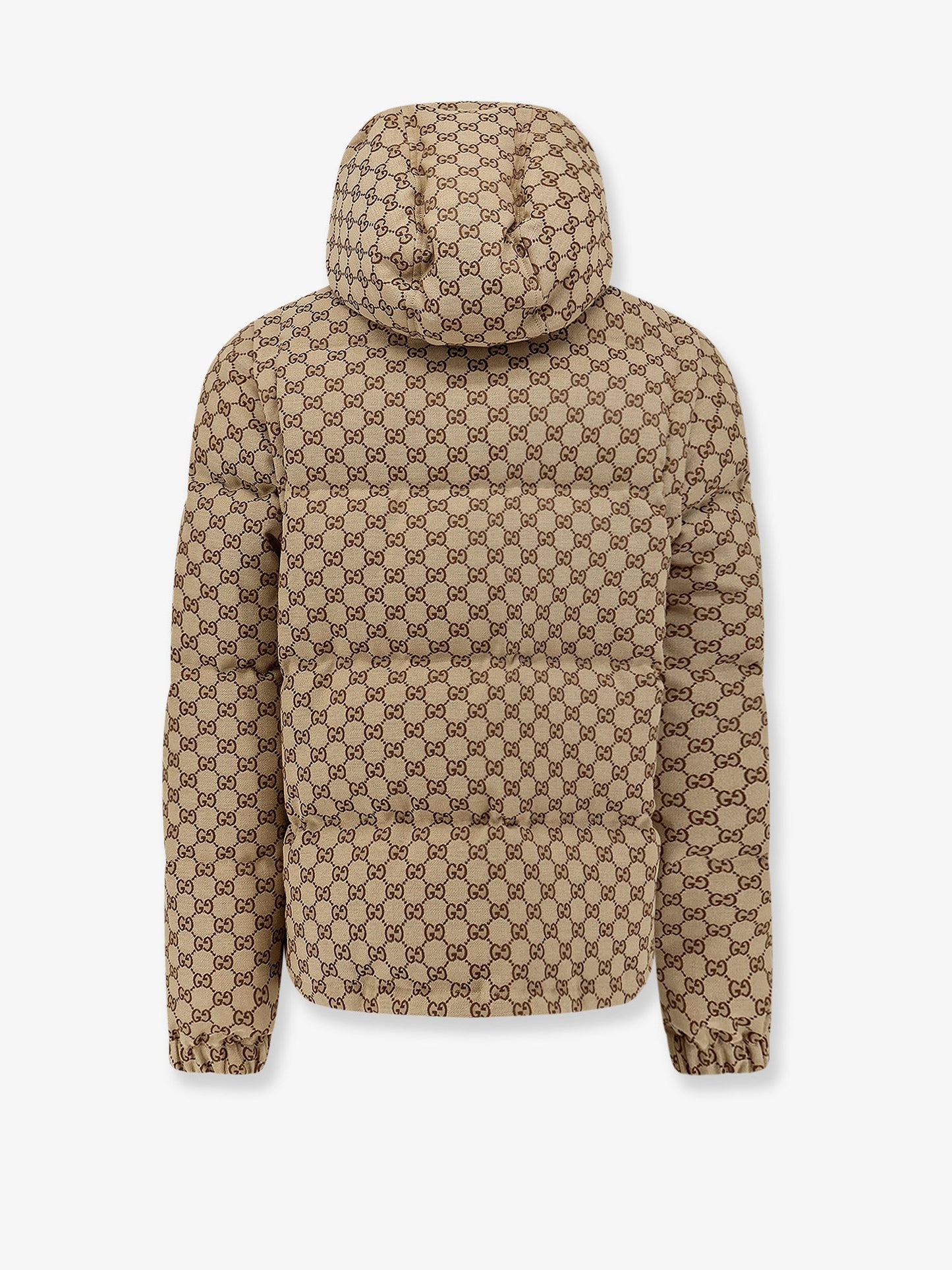 Gucci Down Jacket With Gg Motif