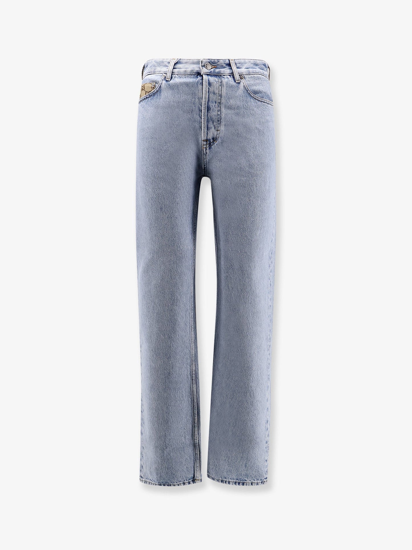 Gucci Jeans With Gg Inserts