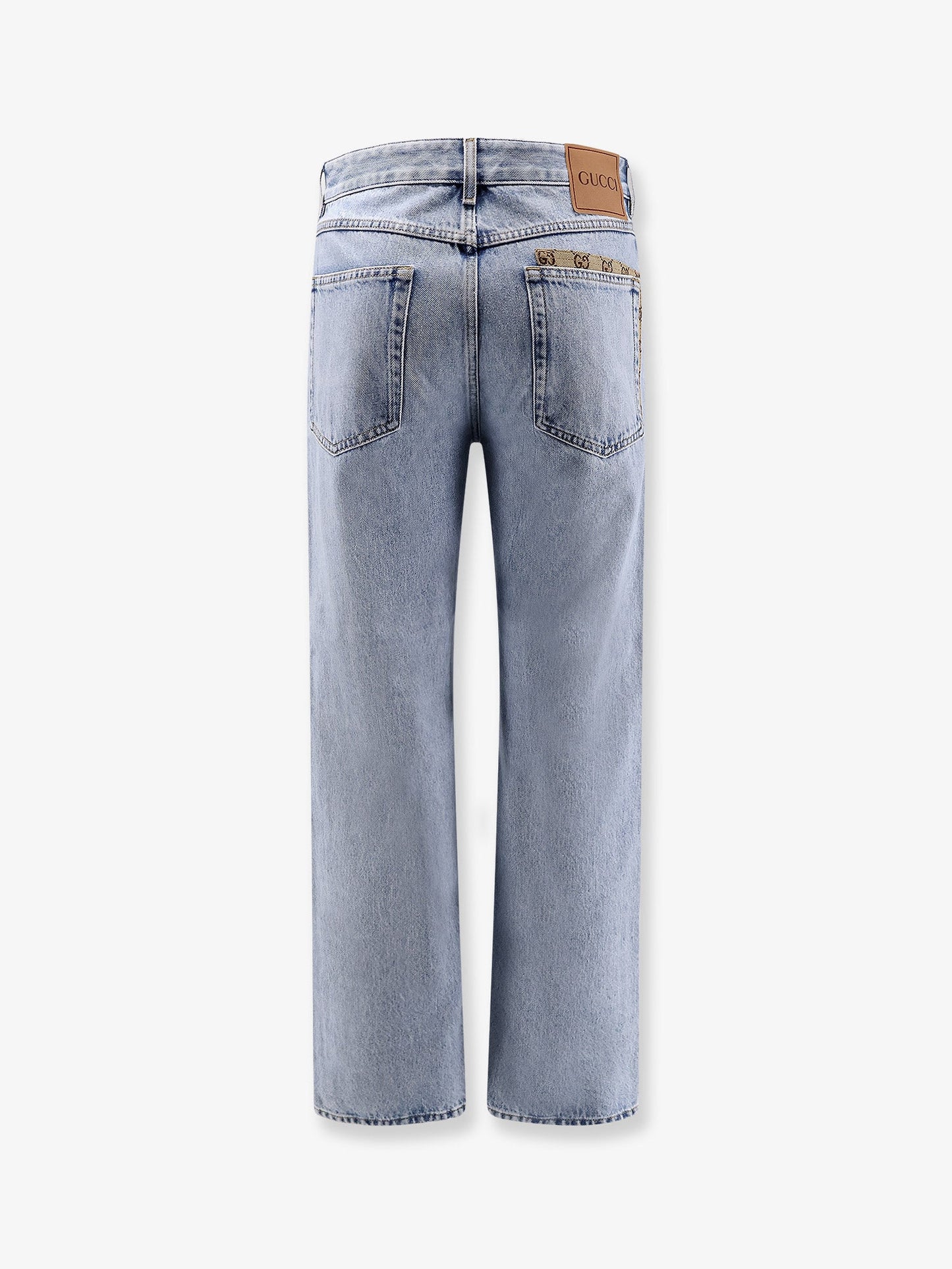 Gucci Jeans With Gg Inserts