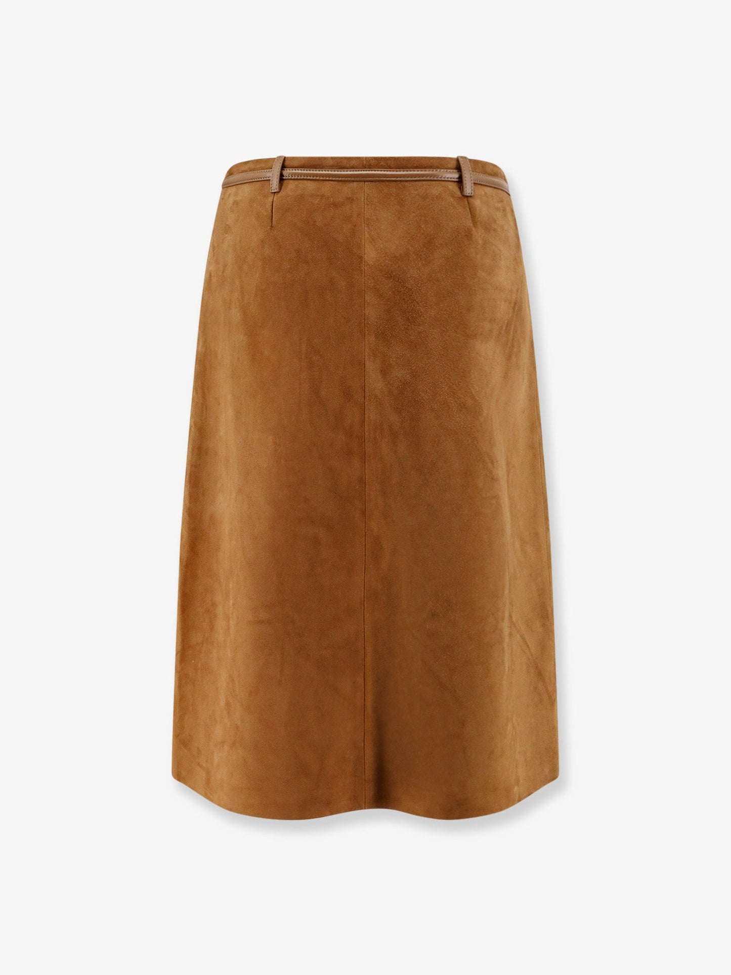 Gucci Suede Skirt With Horsebit Detail