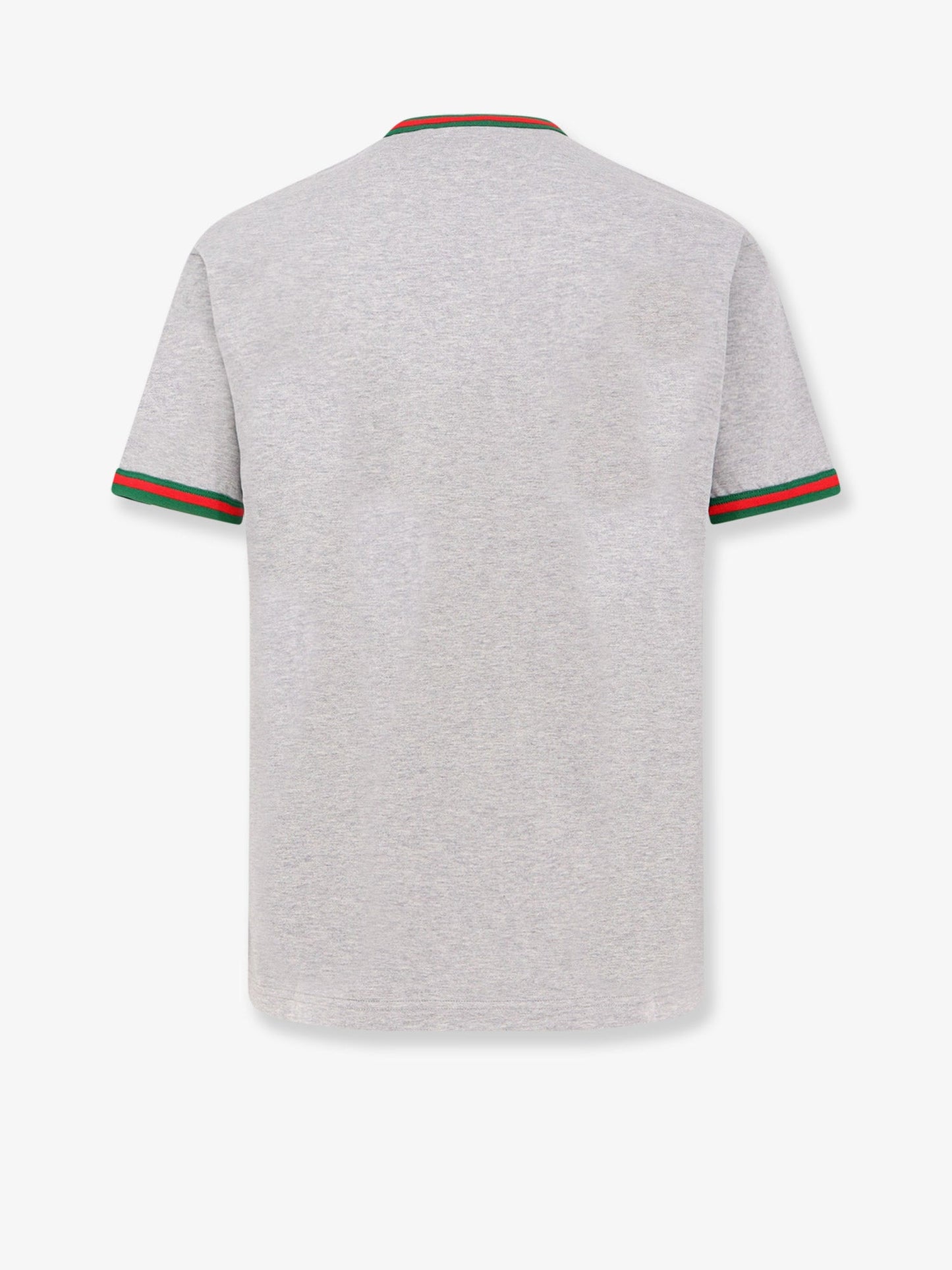 Gucci Cotton T Shirt With Web Detail