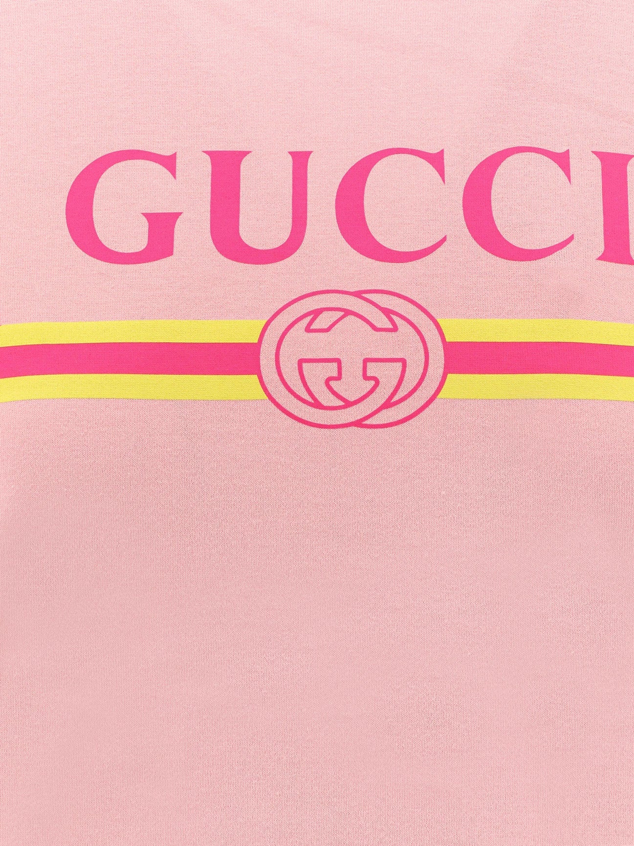 Gucci Cotton Jersey T Shirt With Logo Print