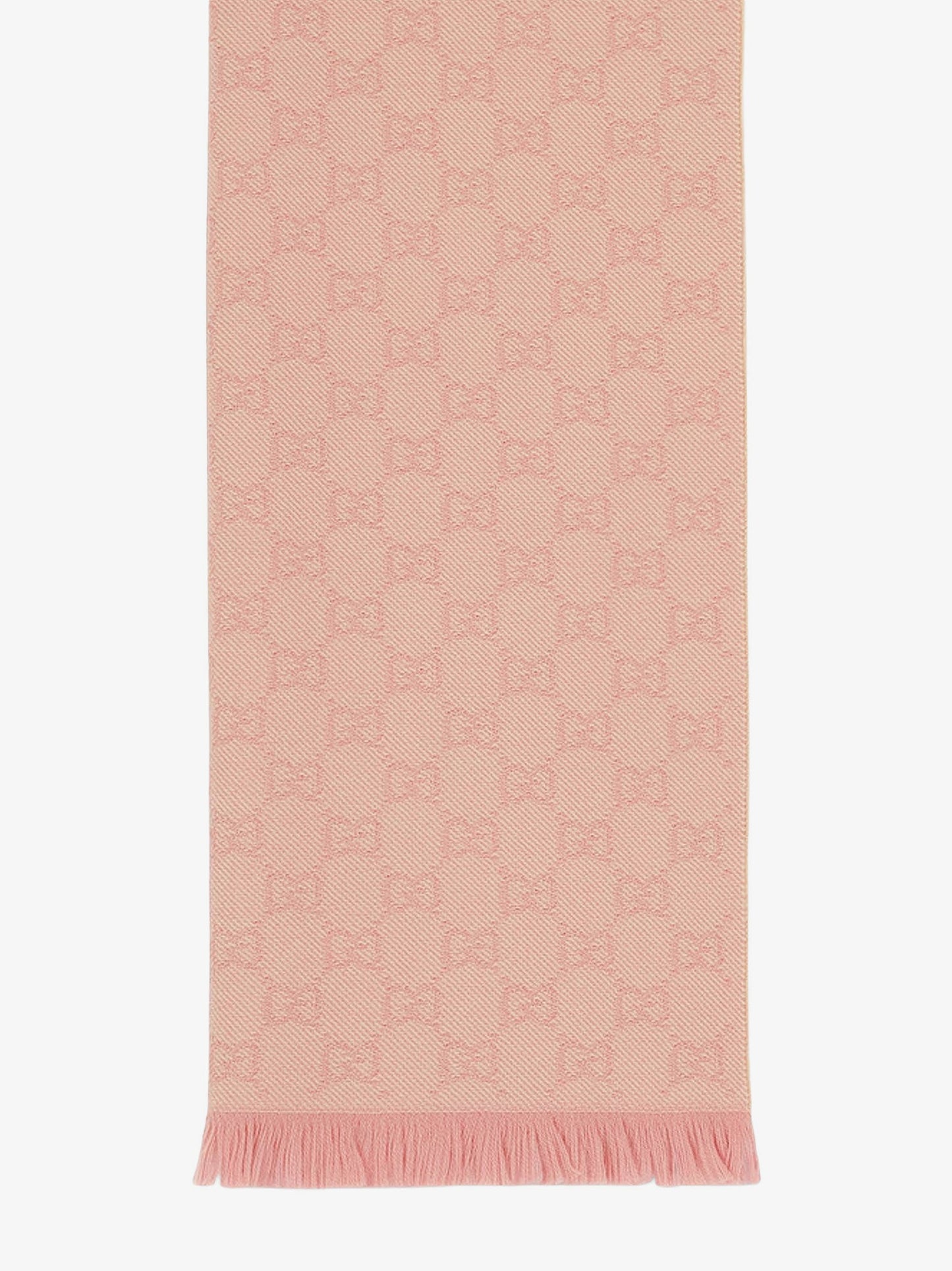 Gucci Jacquard Wool Scarf With Gg Motif