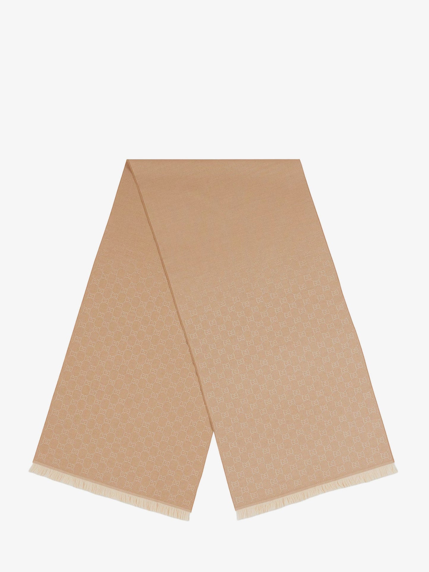 Gucci Jacquard Wool Scarf With Gg Motif