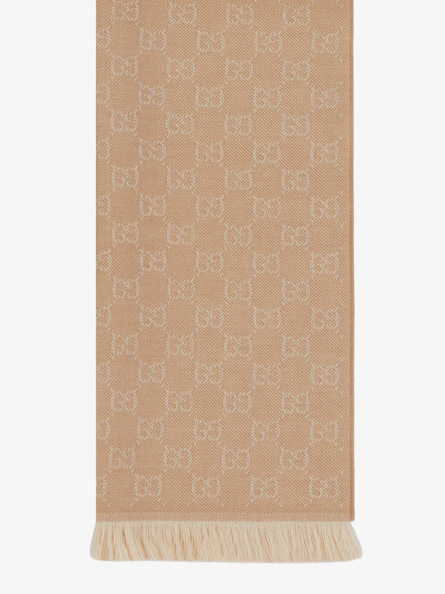 Gucci Jacquard Wool Scarf With Gg Motif
