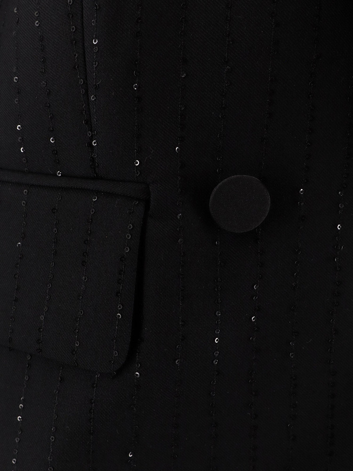 Max Mara Appia virgin wool blazer with sequins - Nero