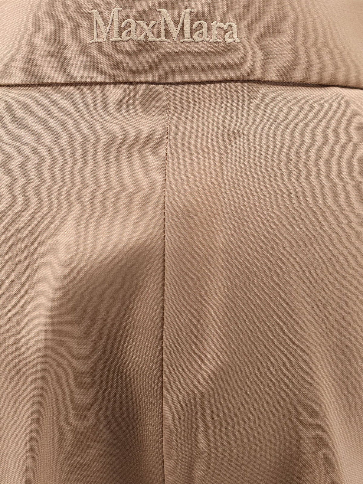 Max Mara Fernet virgin wool trousers - Nocciola
