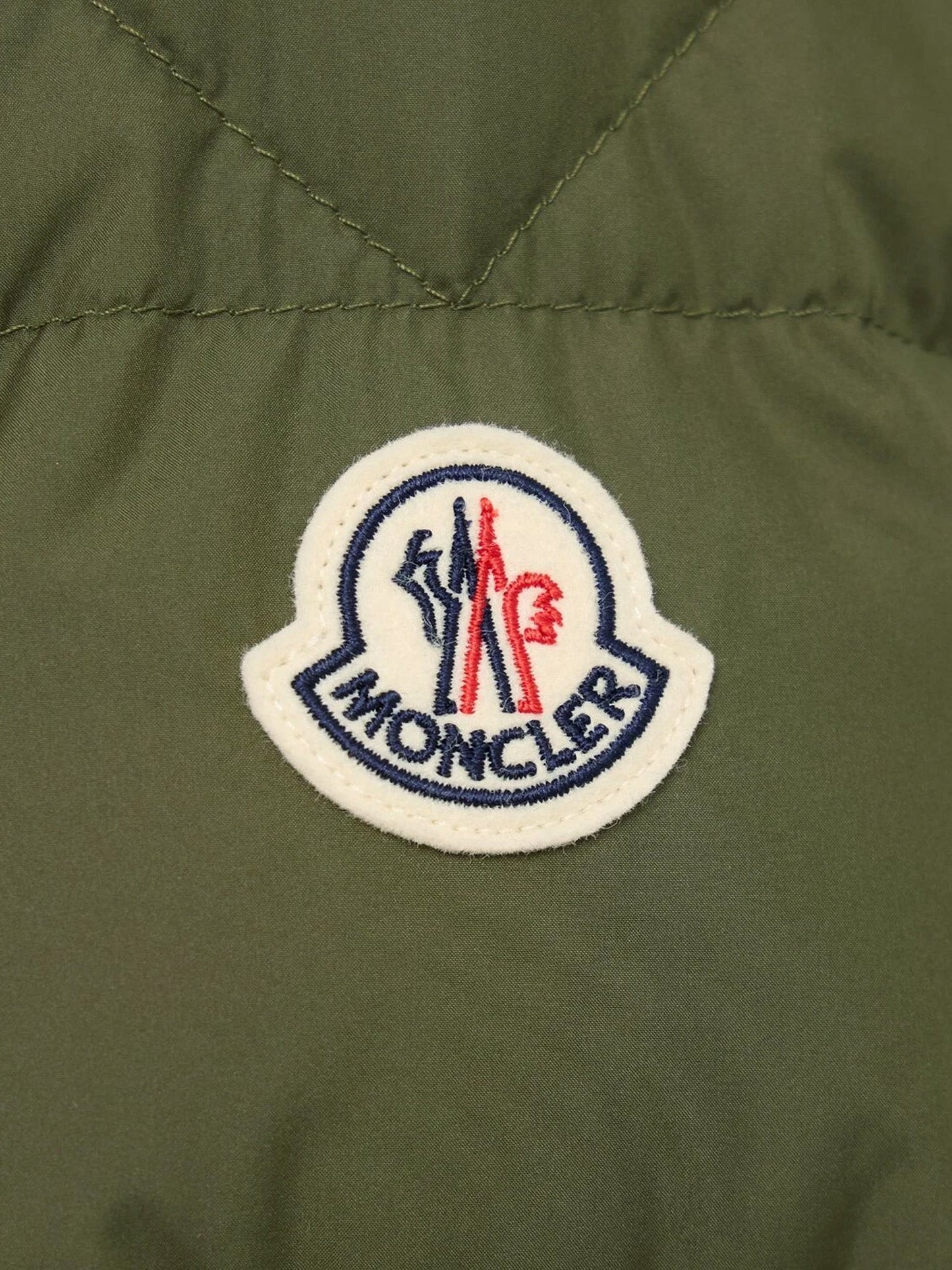 Moncler Baudinet Down Jacket With Logo Patch