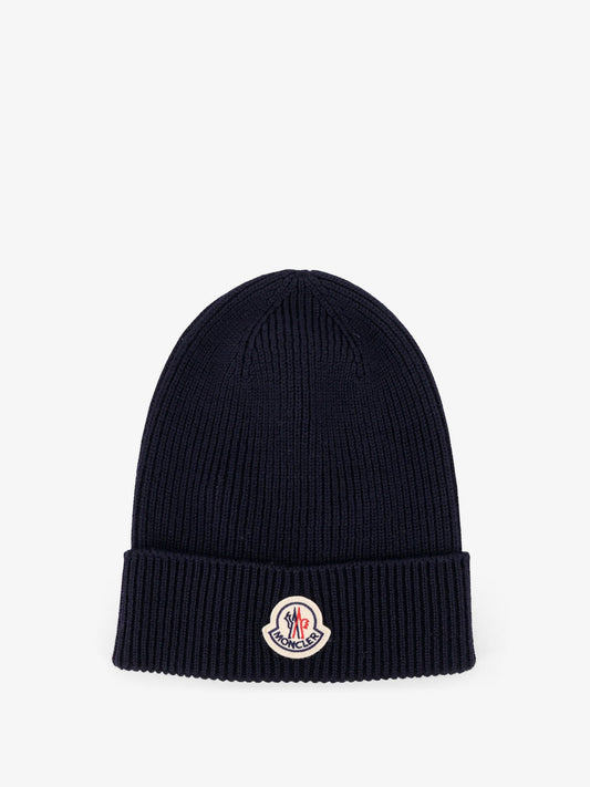 Moncler Virgin Wool Beanie Hat