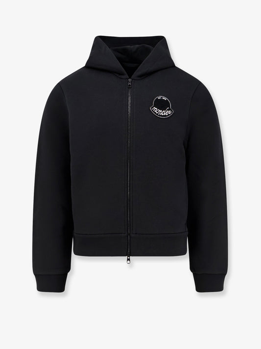Moncler Cotton Sweatshirt With Logo Patch