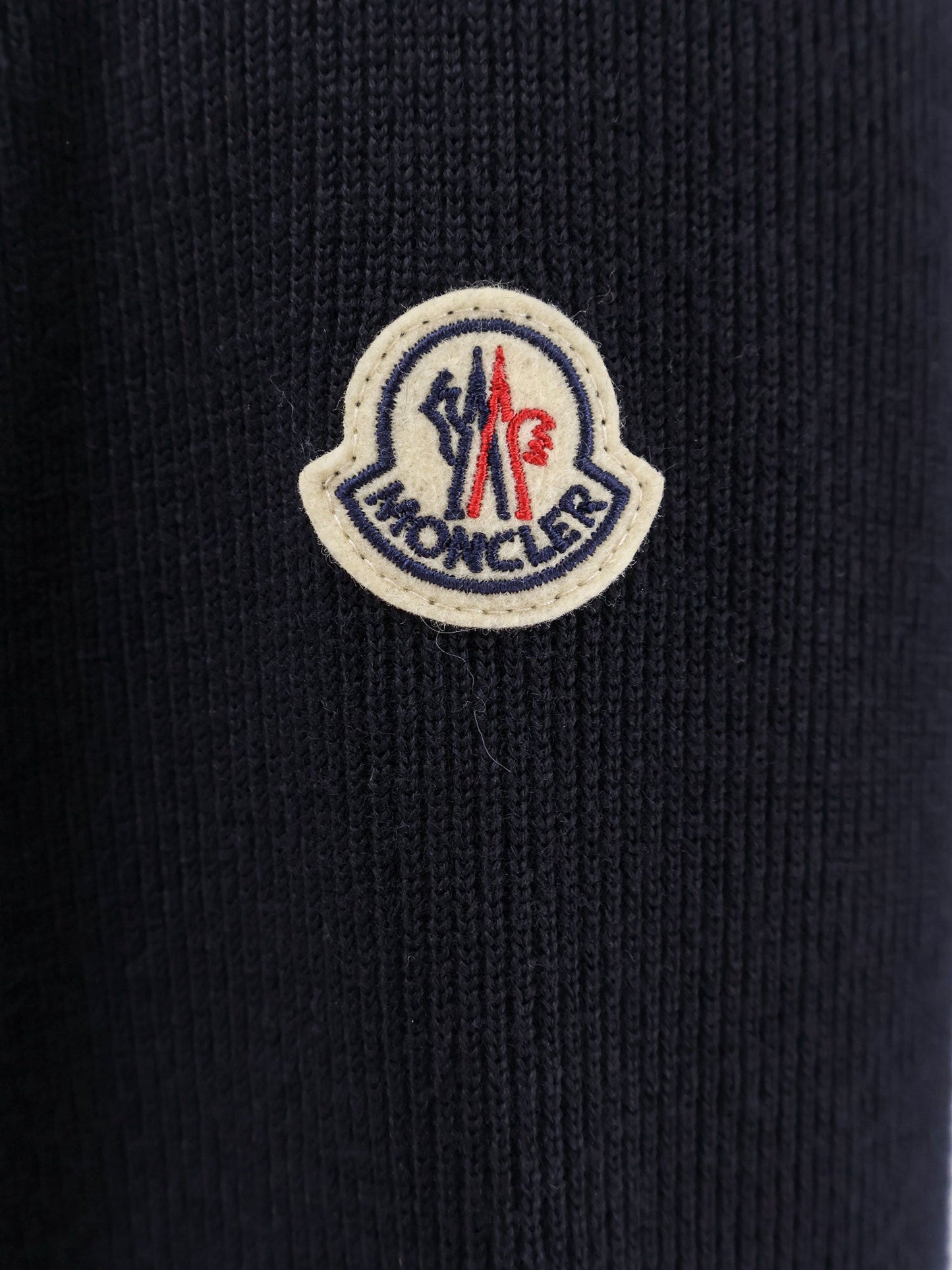 Moncler Virgin Wool Cardigan/Jacket With Padded Inserts