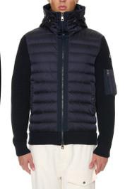 Moncler Woll Blend Cardigan With Padded Inserts