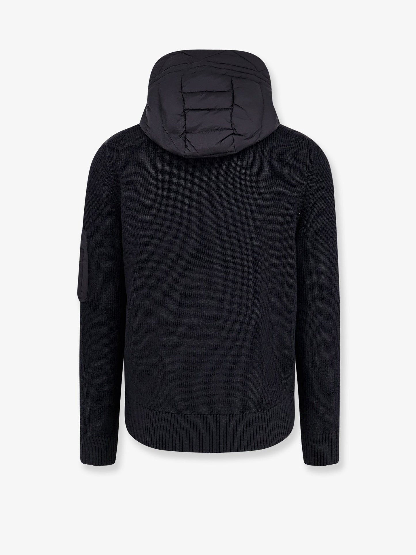Moncler Woll Blend Cardigan With Padded Inserts