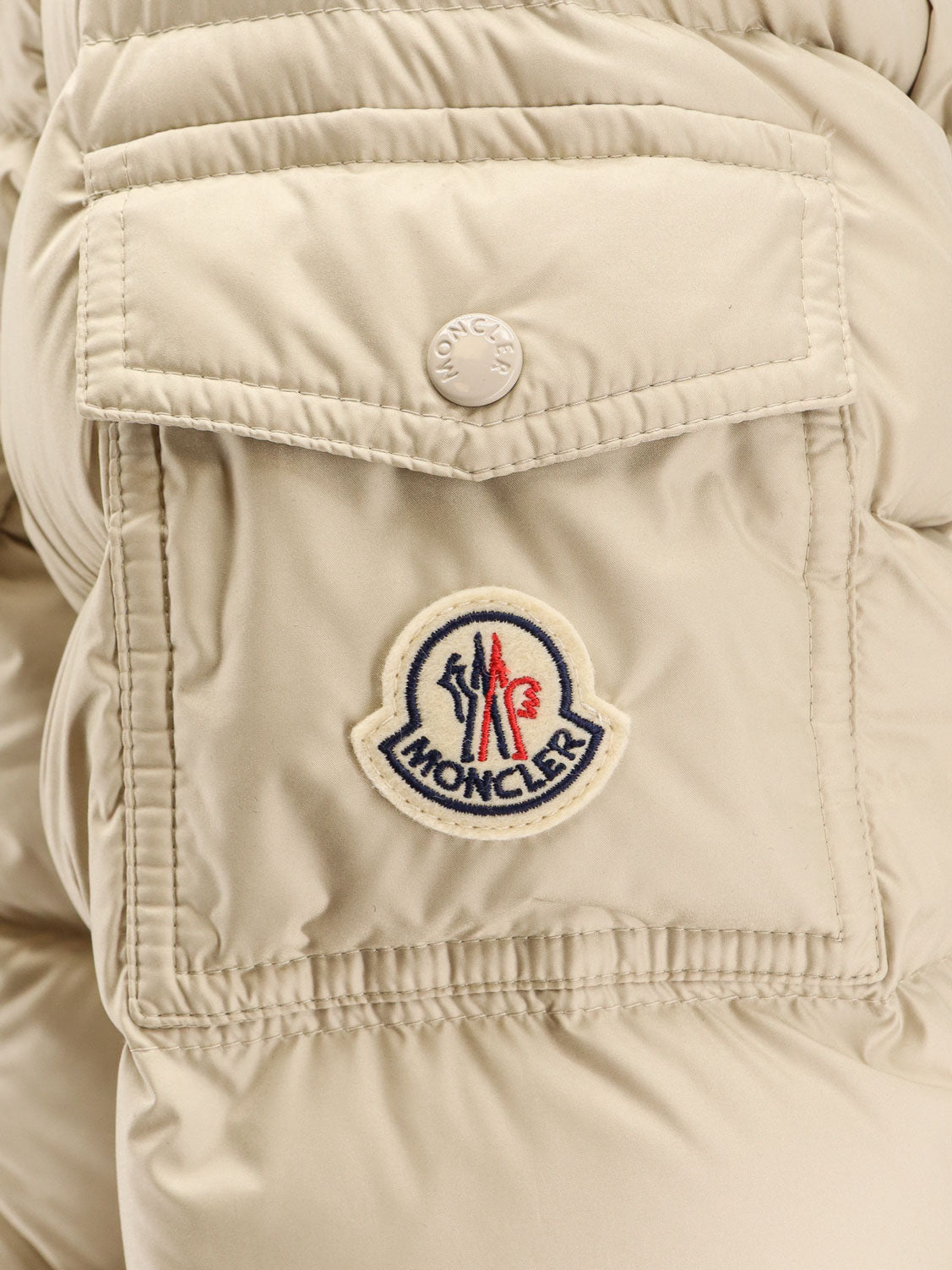 Moncler Igesse Nylon Long Down Jacket