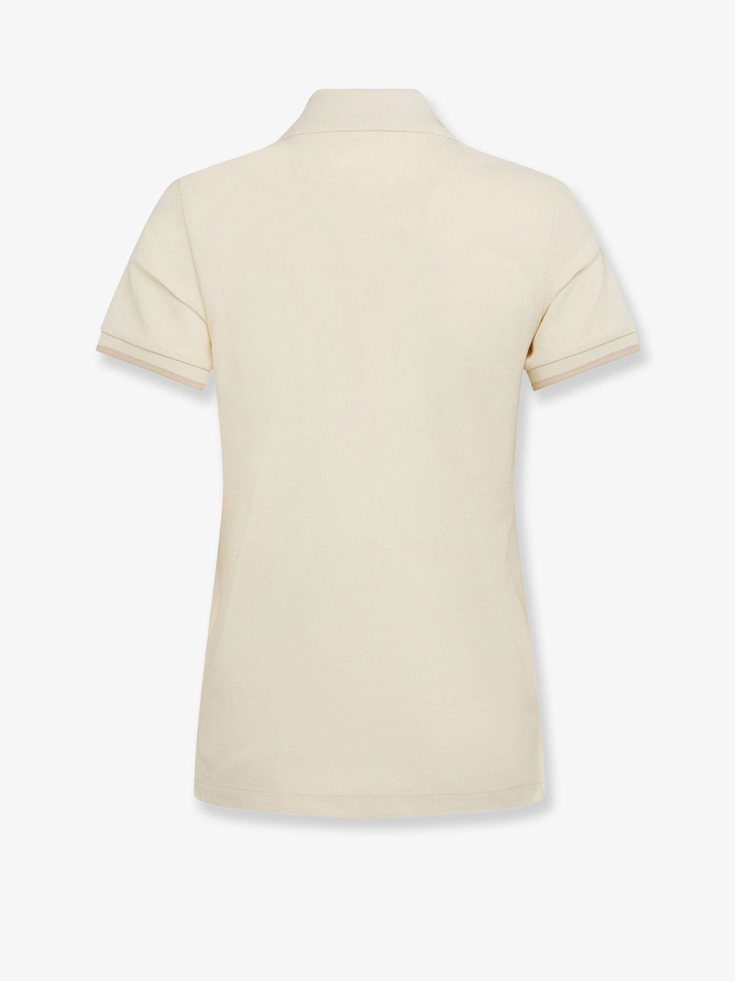 Moncler Cotton Polo Shirt With Iconic Patch