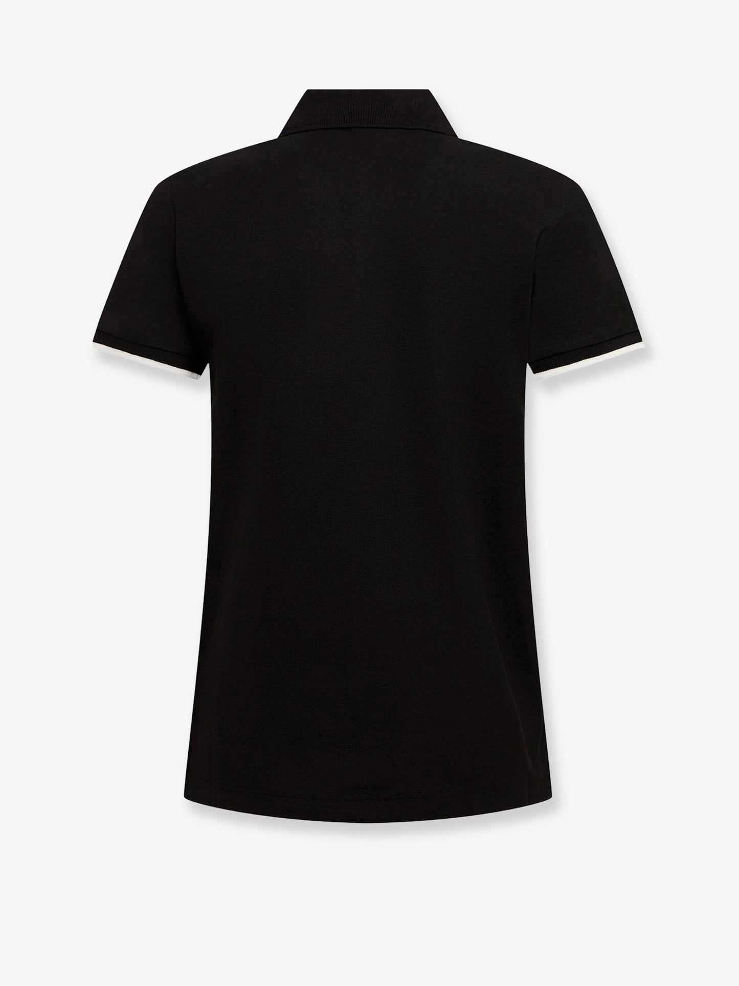 Moncler Cotton Polo Shirt With Iconic Patch