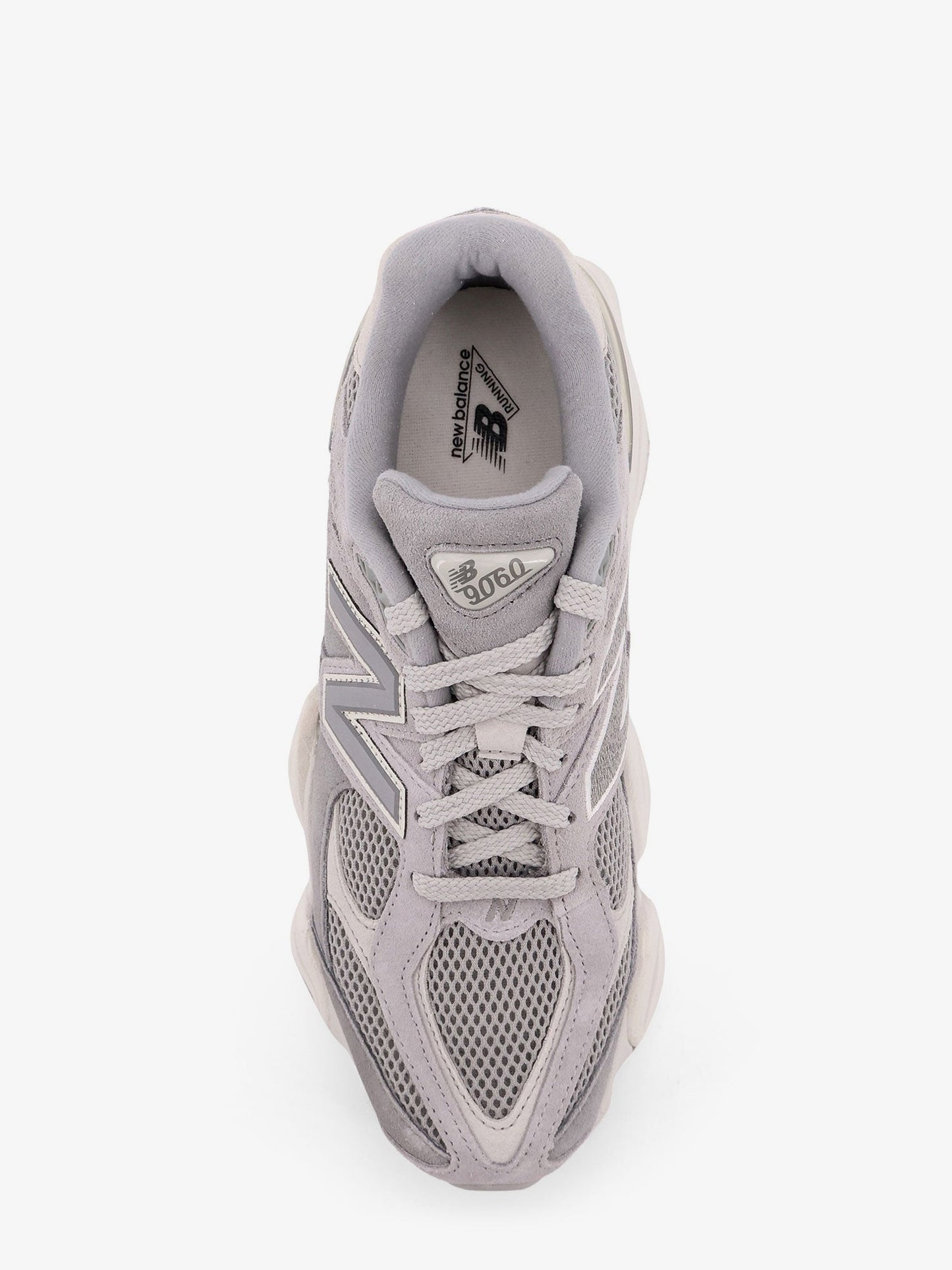 New Balance 9060 low-top mesh and suede sneakers - Slate Grey