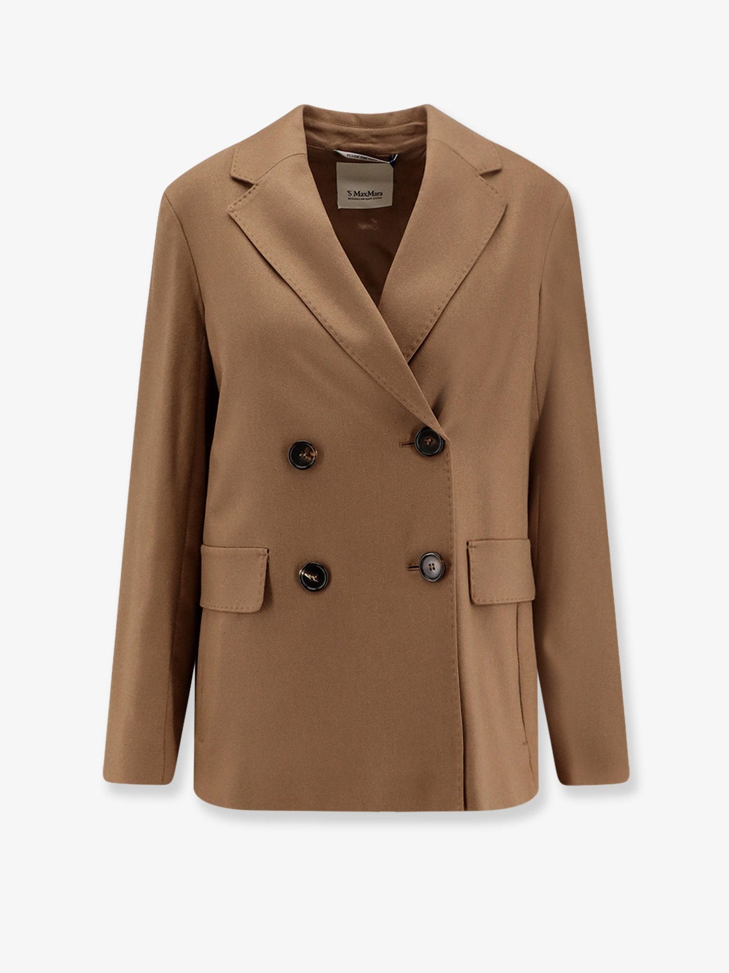 'S Max Mara Lena Double Breasted Virgin Wool Blazer