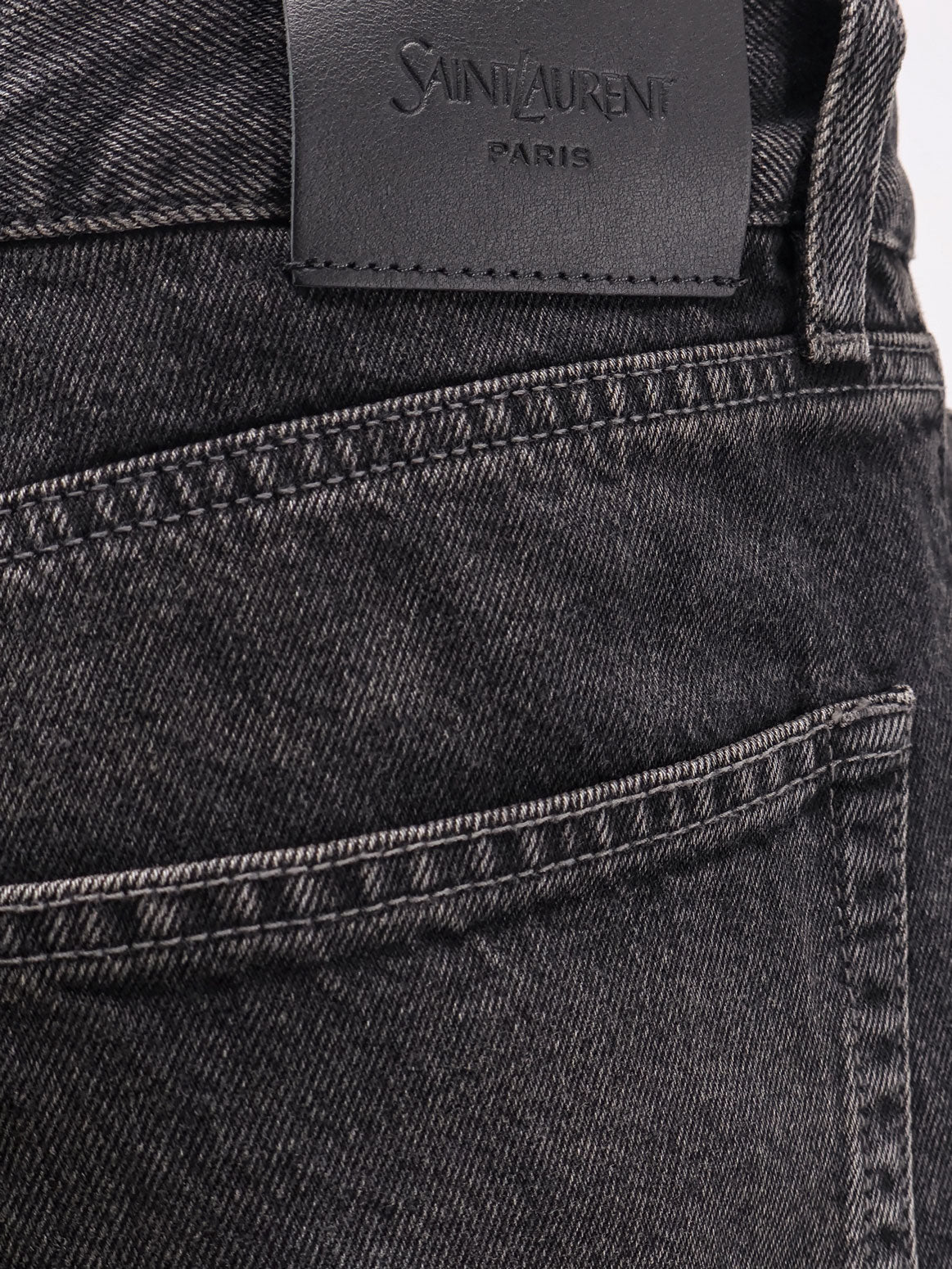 Saint Laurent Long Mick black denim trousers - Westwood Black