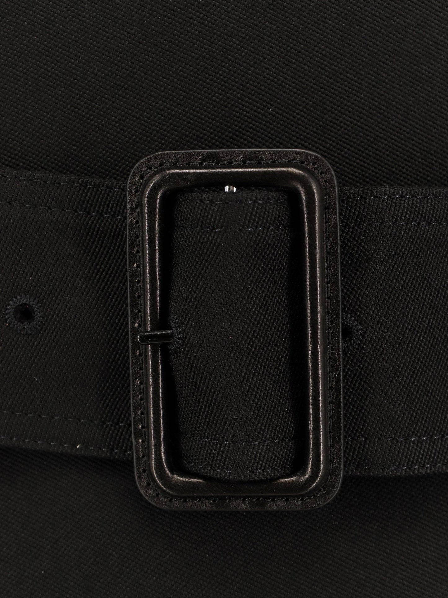 Saint Laurent Certified wool coat with belt - Noir