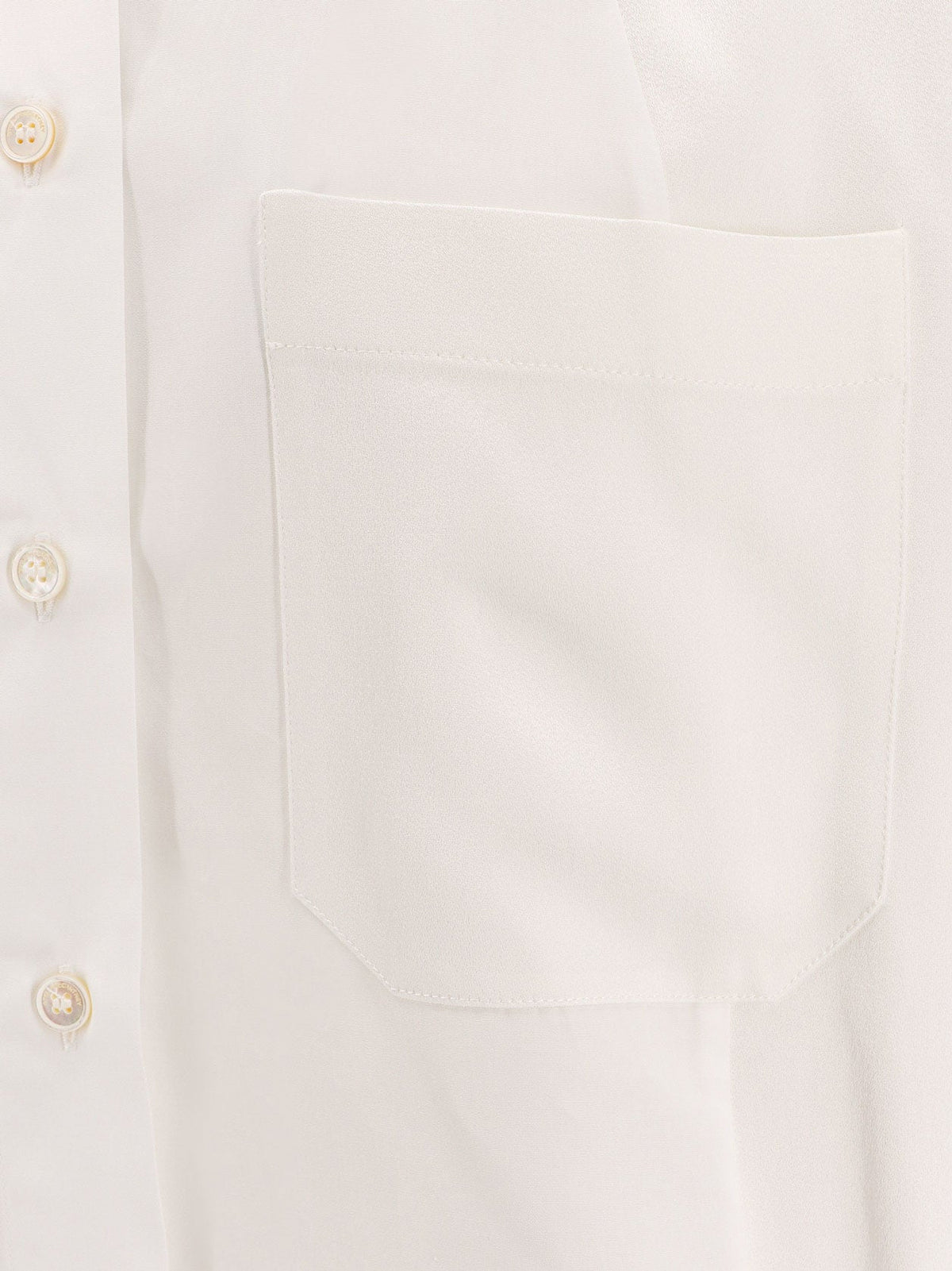 Stella Mccartney Oversize satin shirt - White