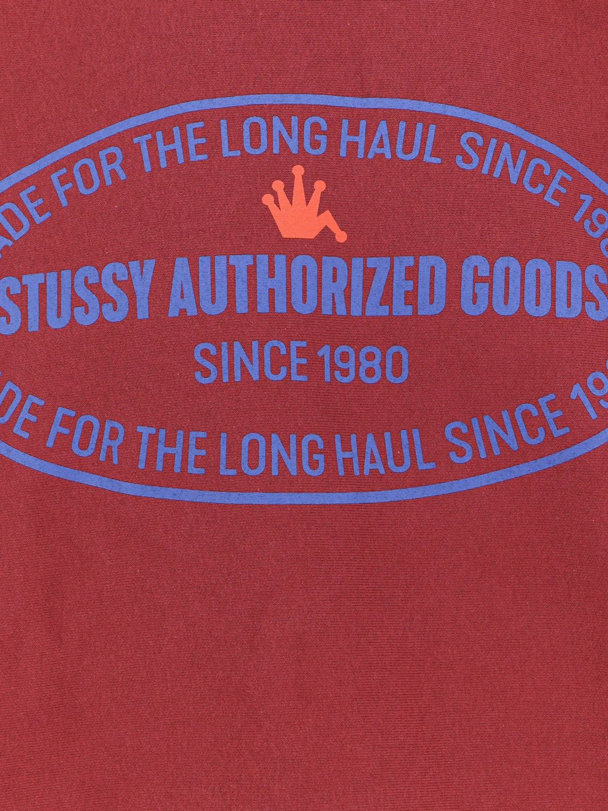 Stüssy Authorized Crew cotton blend sweatshirt - Wine