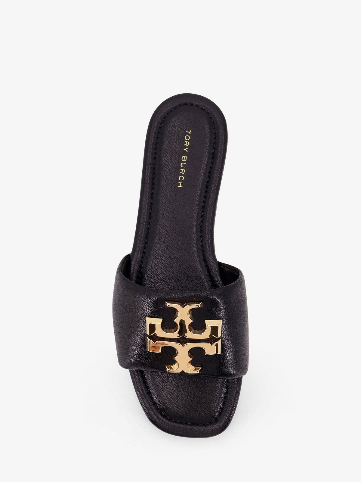 Tory Burch Eleanor leather flat sandals - Perfect Black
