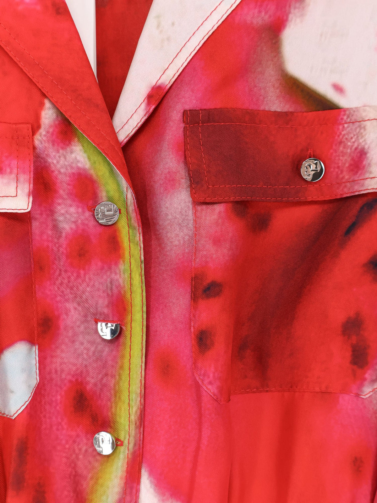 Tory Burch Printed silk chemisier/dress - Pink Lily