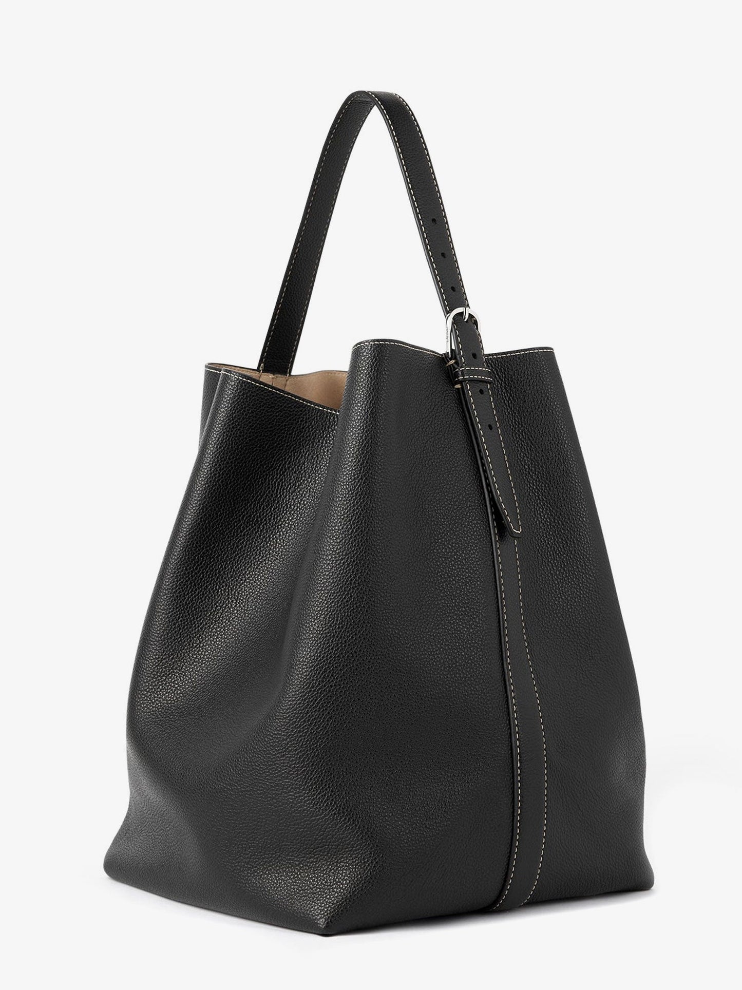 Toteme Leather Belted Tote Shoulder Bag