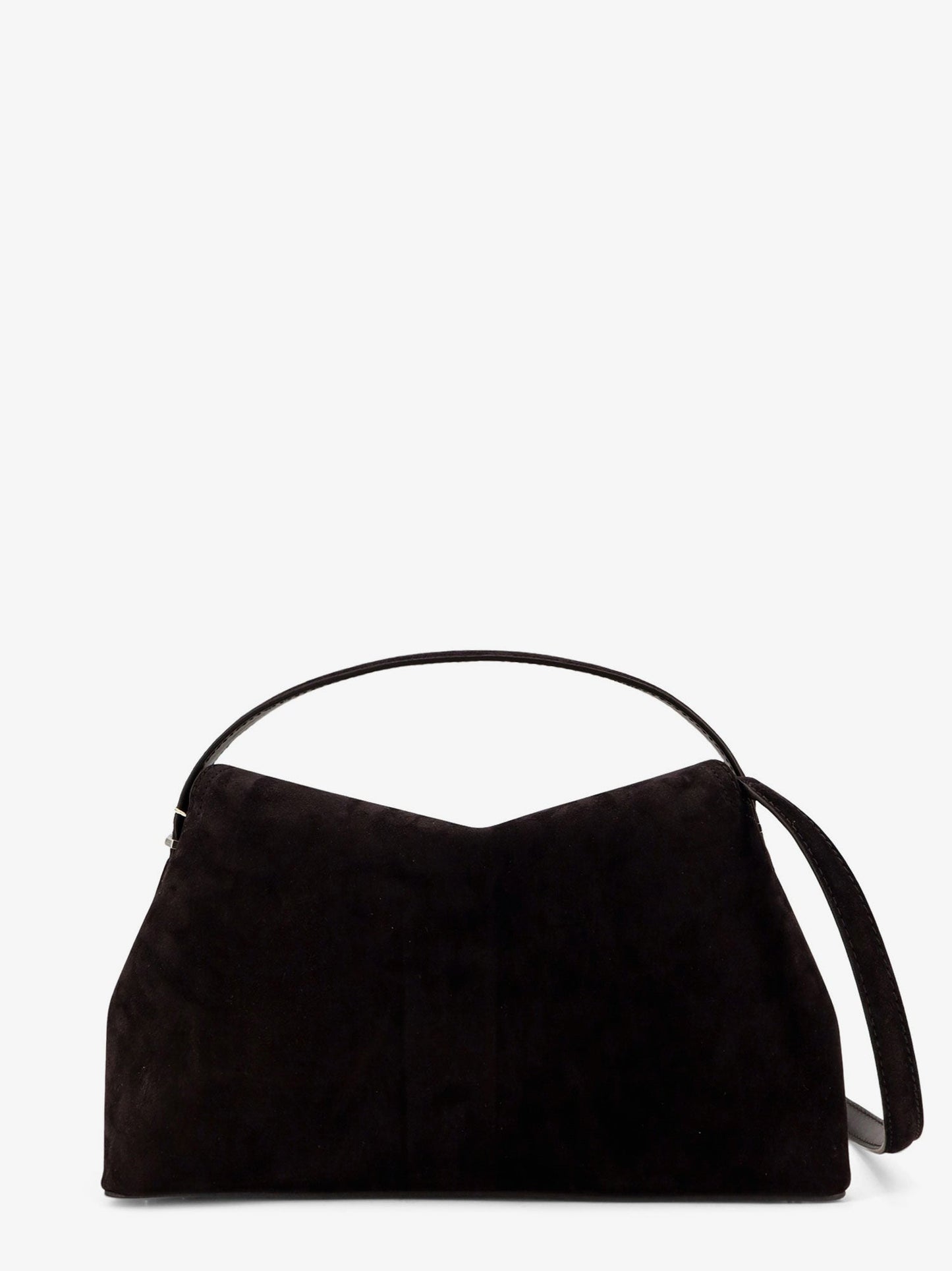 Toteme T Lock Suede Leather Shoulder Bag