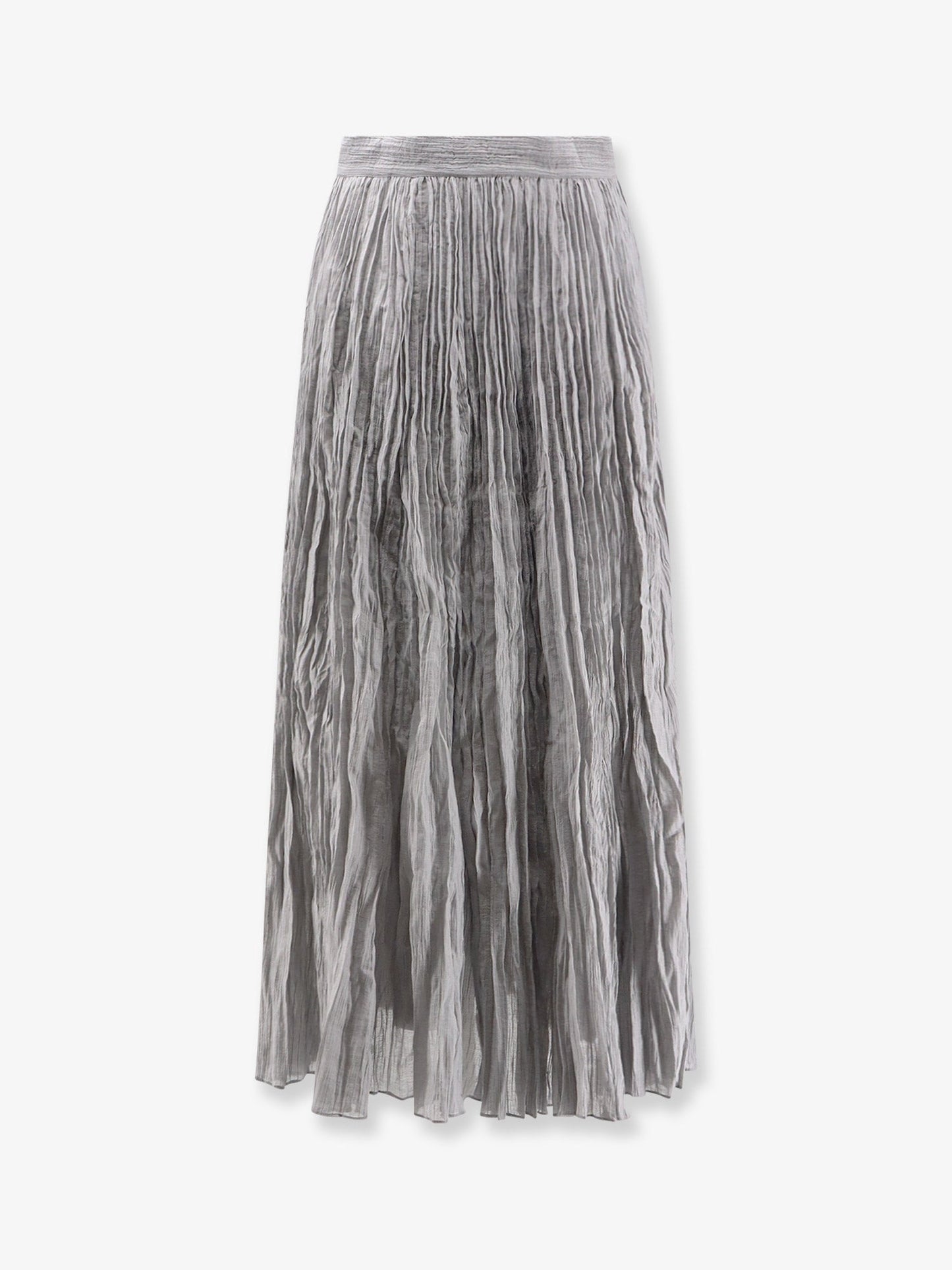 Toteme Crinkled Plissé Cotton Skirt