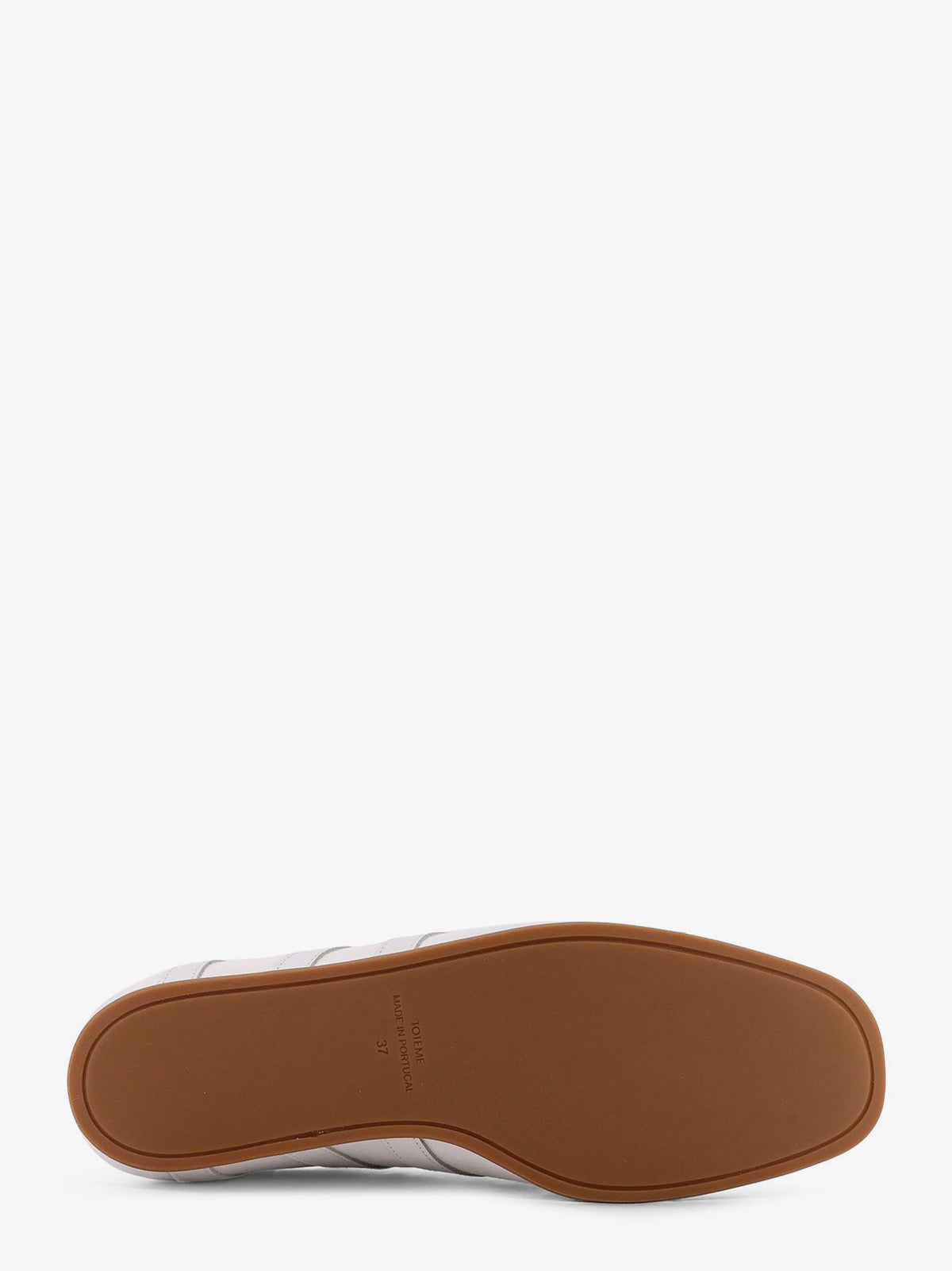 Toteme Canvas low-top sneakers with leather profiles - White