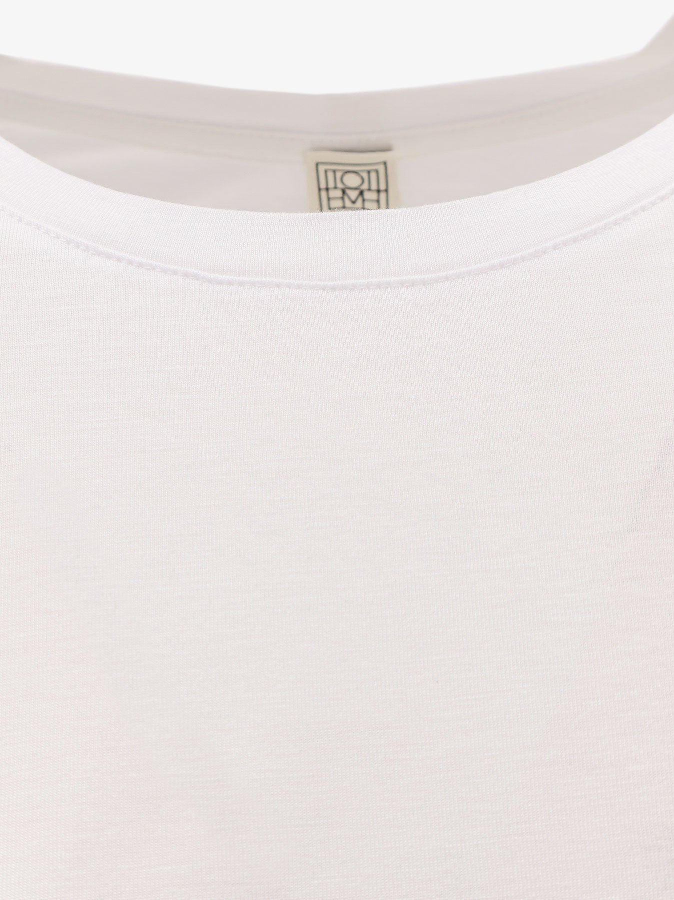 Toteme Classic Long-Sleeve lyocell and cotton T-shirt - White