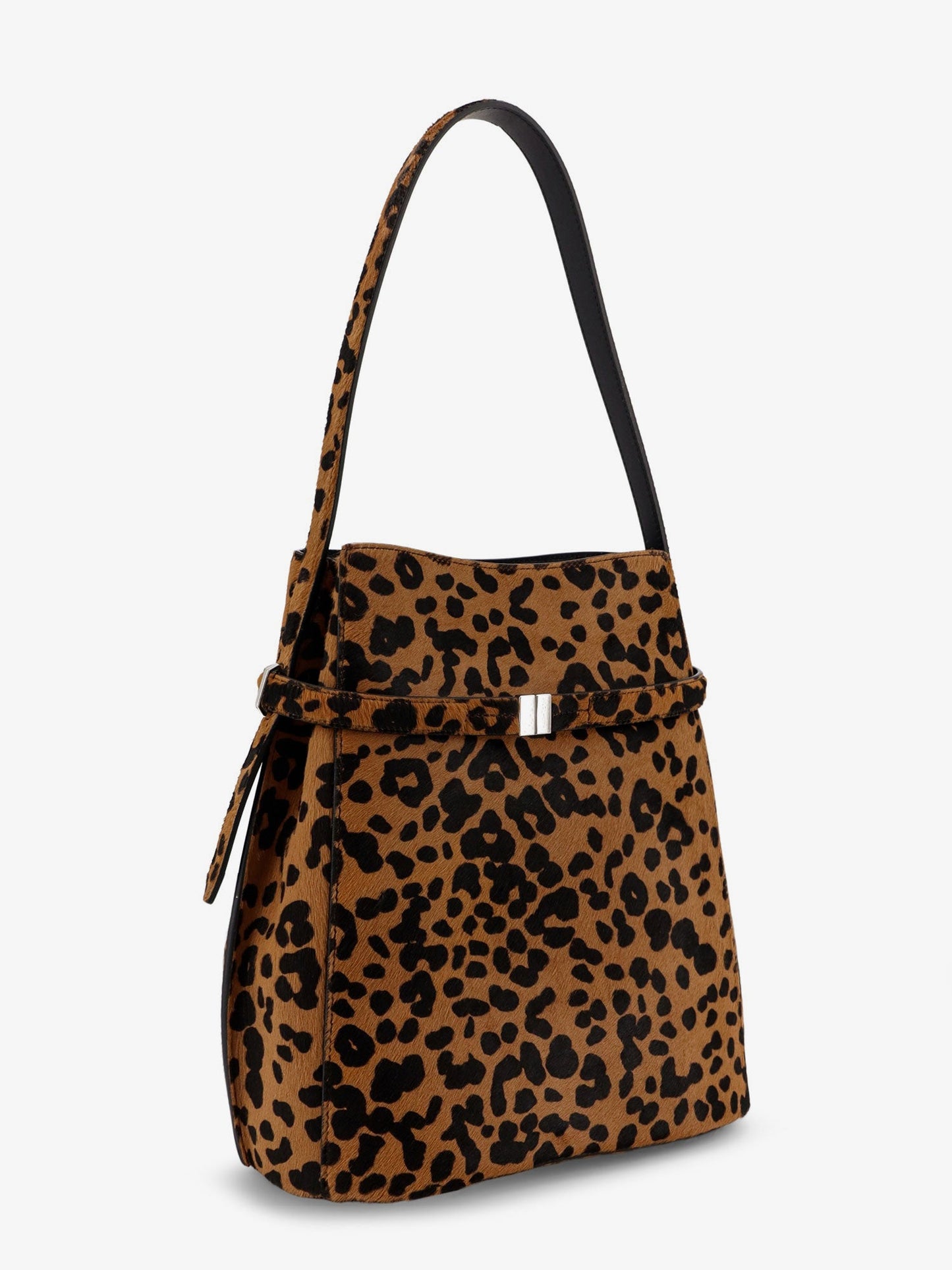 Toteme Belted Pony Hair Bucket Bag