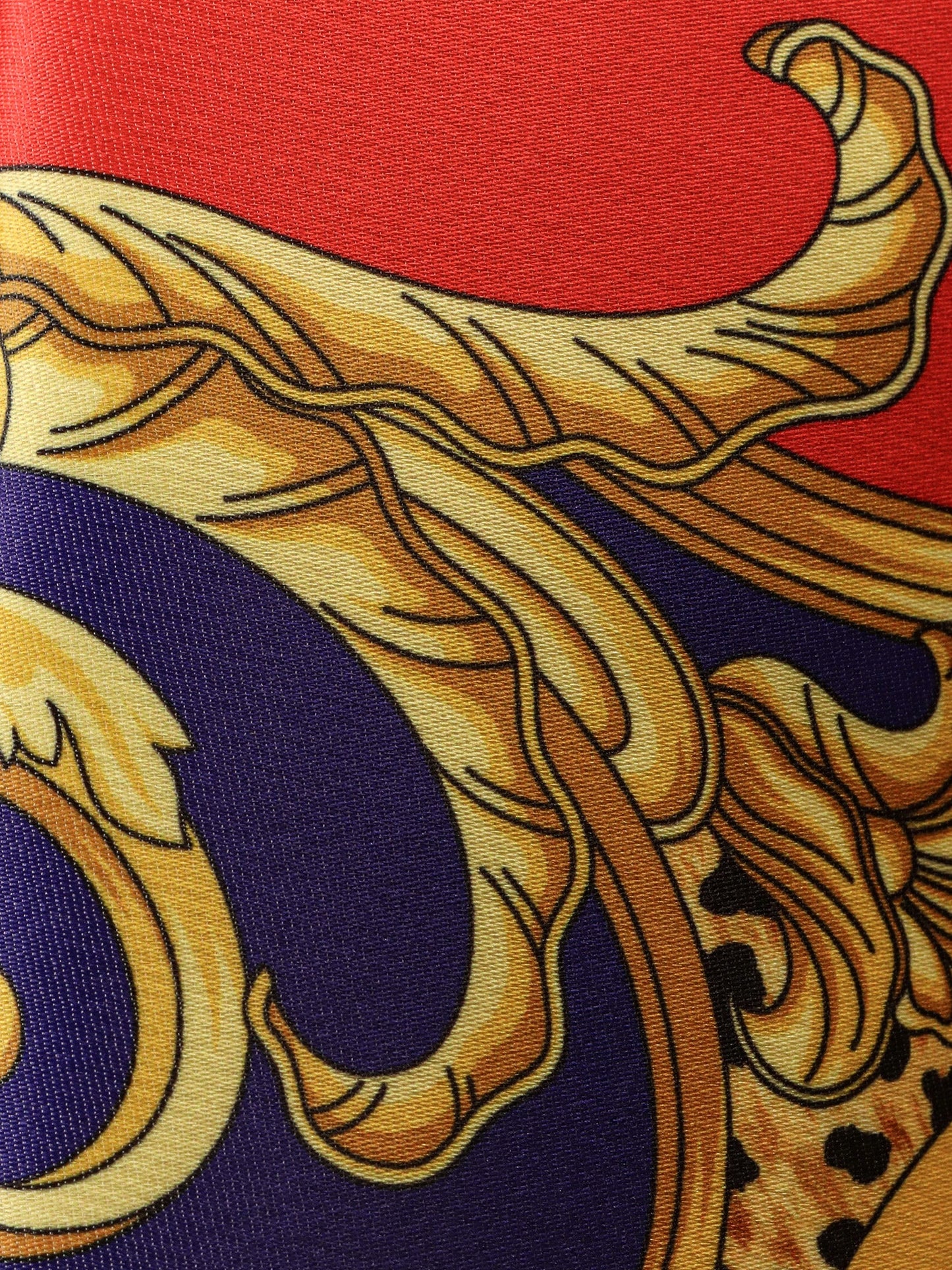 Versace Cheetah Barocco silk duchesse skirt - Scarle+Ultramarine