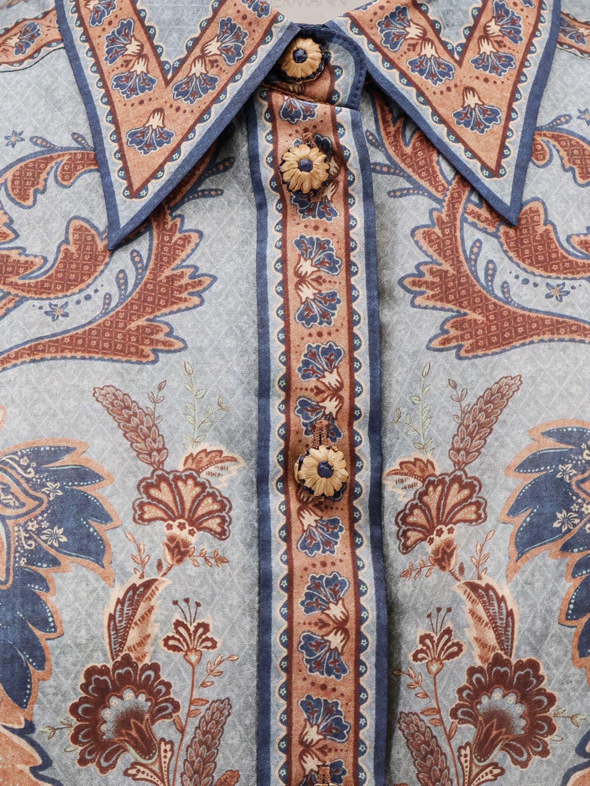 Zimmermann Camicia In Seta Ascension Manstyle