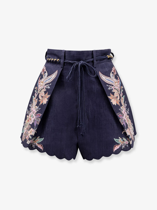 Zimmermann Rhiannon Tuck Linen Short