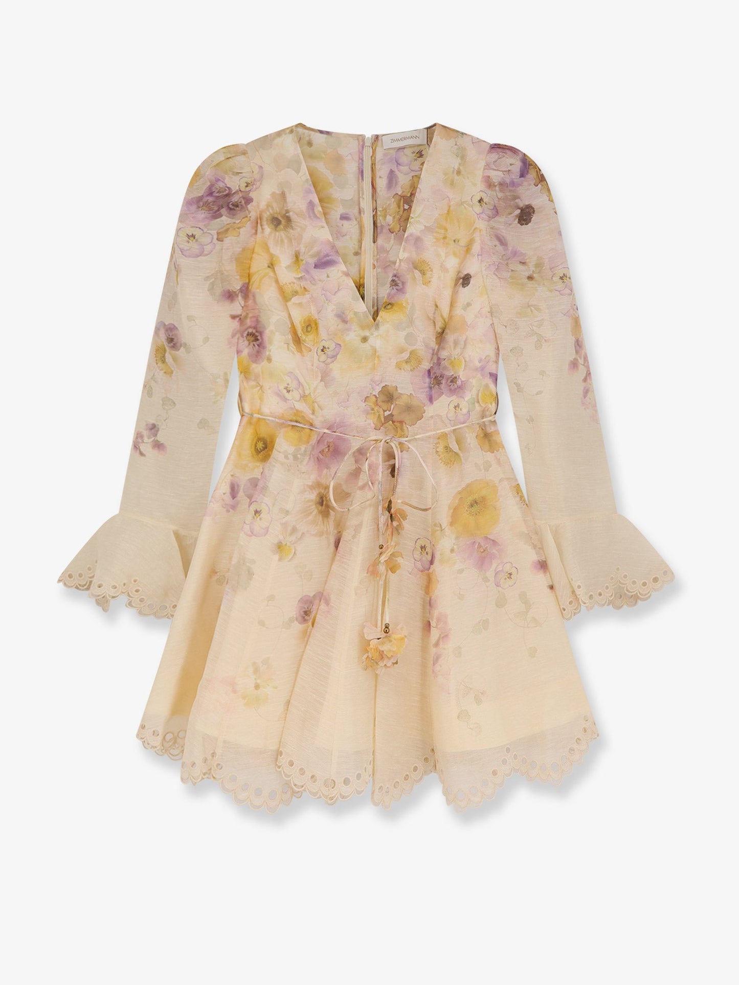 Zimmermann Memento Embroidered Mini Dress
