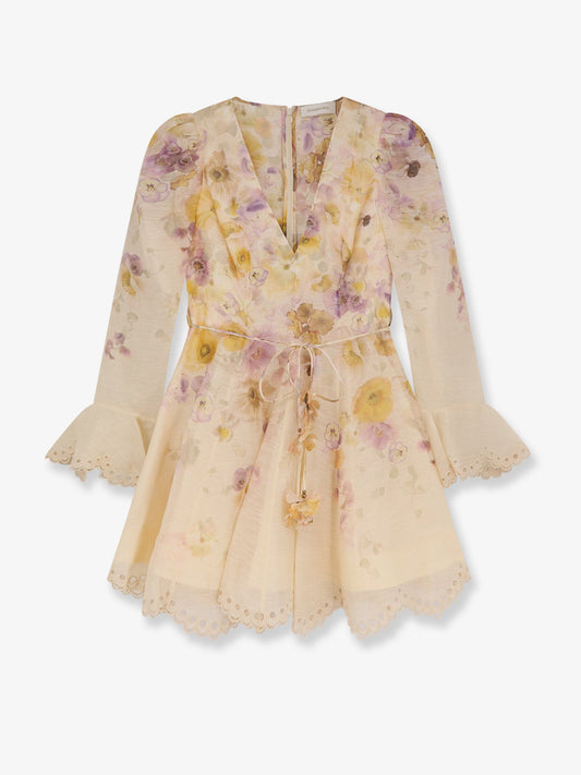Zimmermann Memento Embroidered Mini Dress