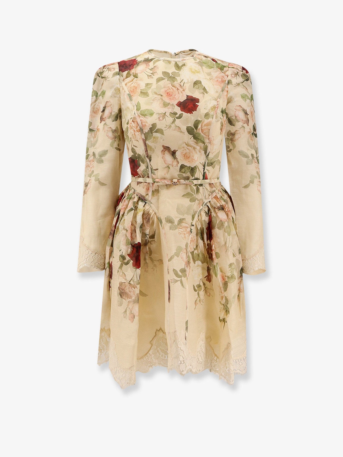 Zimmermann Hypnotic Lace Trim Silk And Cotton Mini Dress